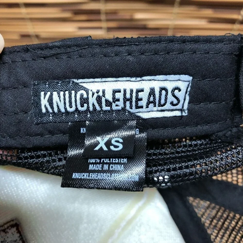 Knuckleheads Extra Small (XS) Infant Trucker Mesh Snap Back Hat Kiss Me I'm a Kn